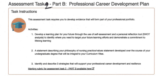 CNA346 Career Development Plan Question