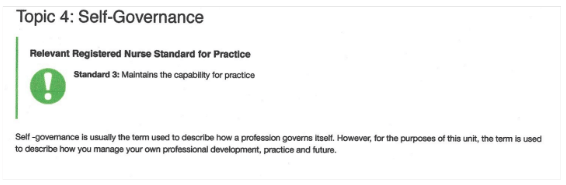 Self Governance 