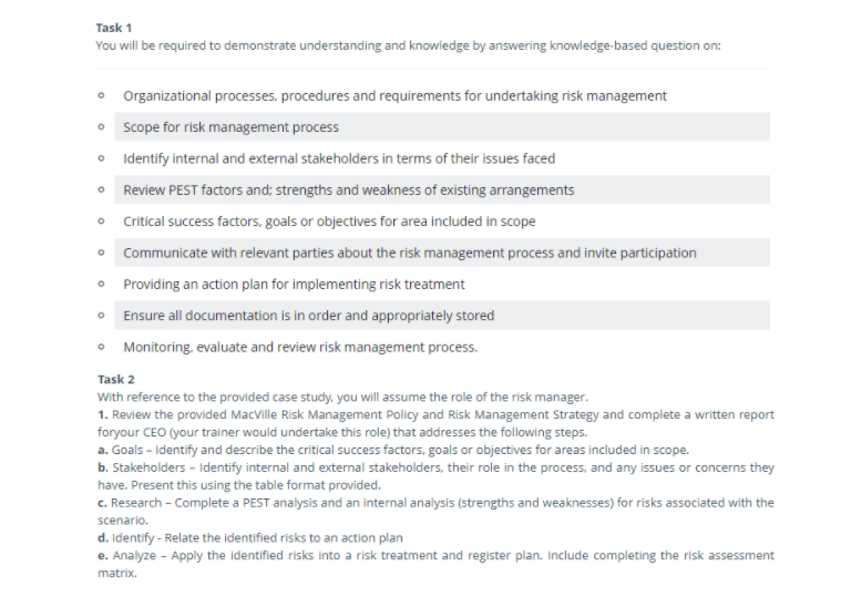 BSBSUS501 Develop Workplace Policy and Procedures for Sustainability Assessment Sample Question