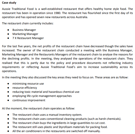 Bsbsus501 assessment case study answer
