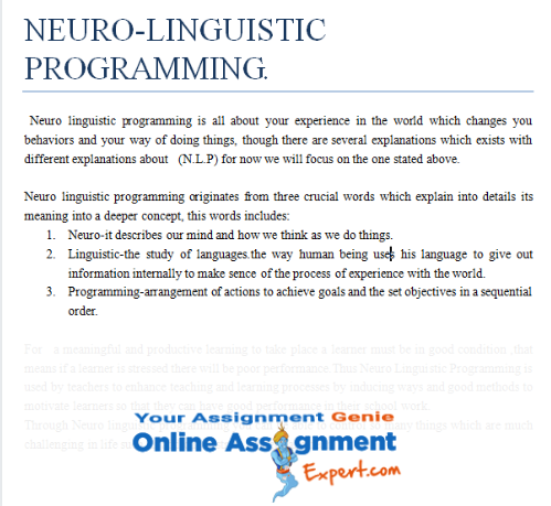 assignment sample