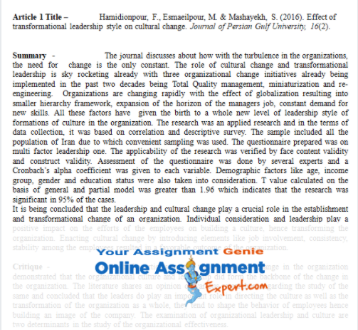 literature review solution