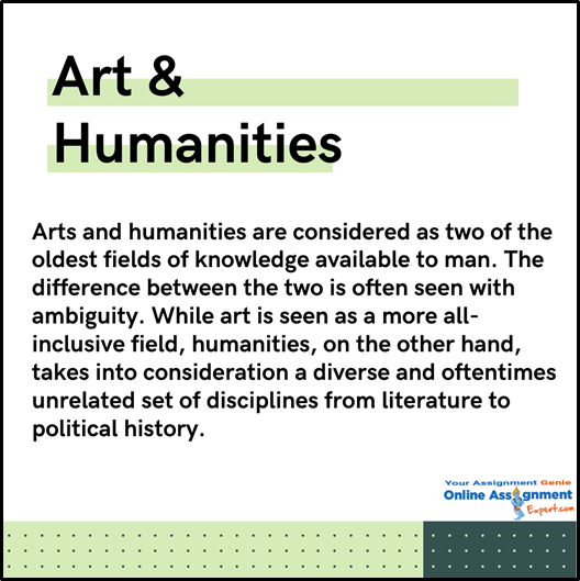 Arts and Humanities
