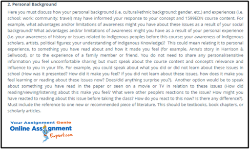 aboriginal studies assignment sample 3