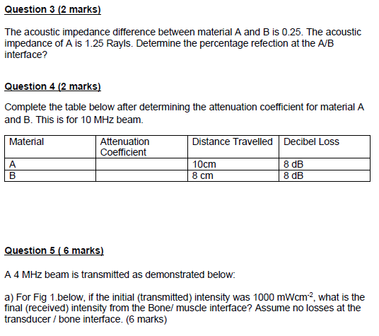 acoustics assessment sample