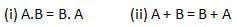 commutative law