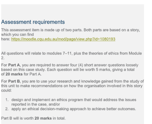 corporate governance assessment answer