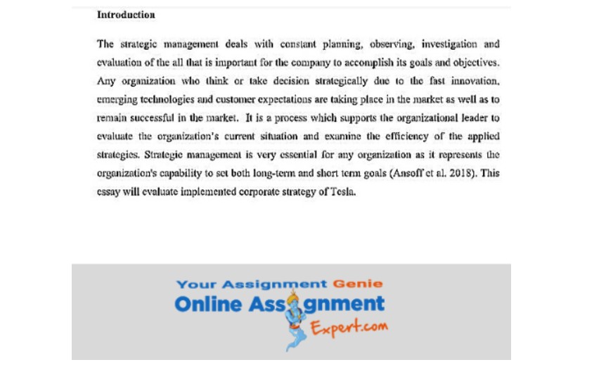 corporate strategy assignment answer