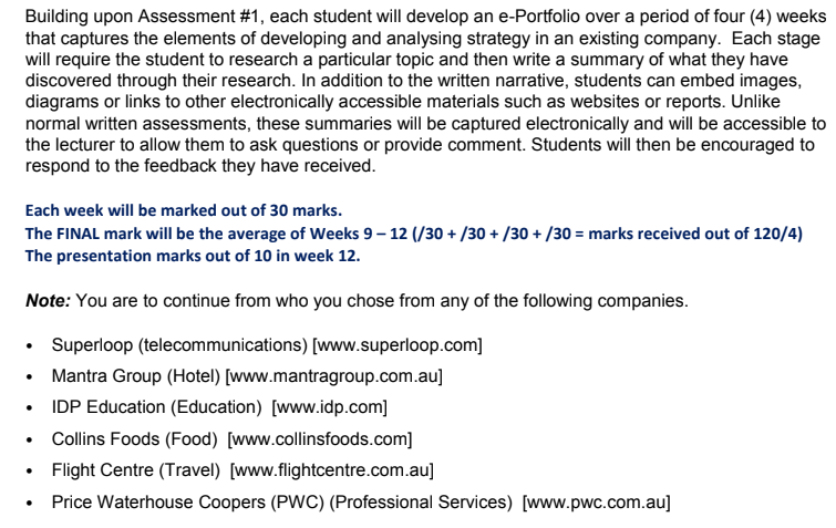 corporate strategy assignment help