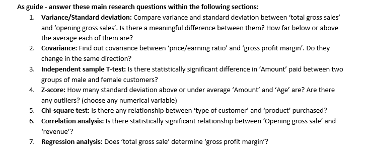 correlation assessment sample