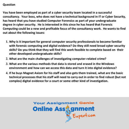 cyber forensic assignment sample