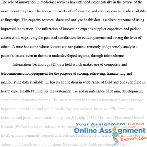 electronic medical records assignment solution