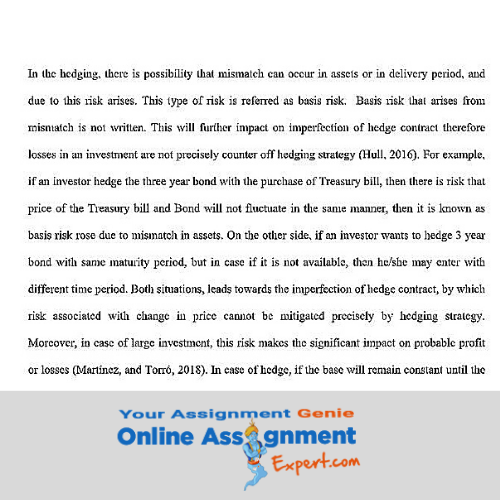 financial derivatives assignment answer