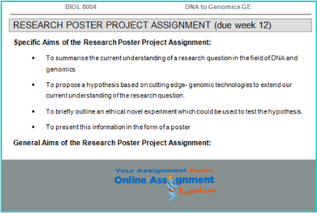 genomics assignment sample