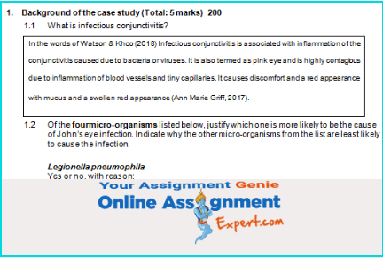infectious conjunctivitis case study