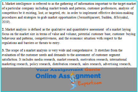 market research assignment help sample