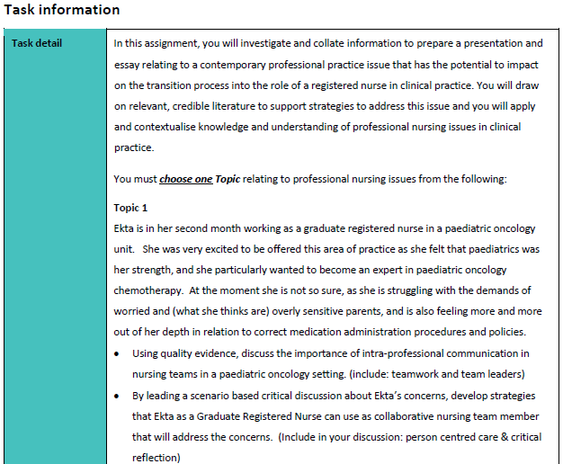 pediatrics assignment task