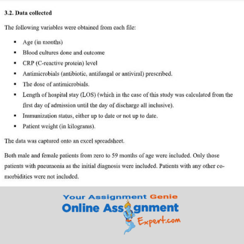 pneumonia assignment solution