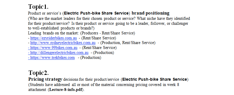 pricing strategy assignment sample