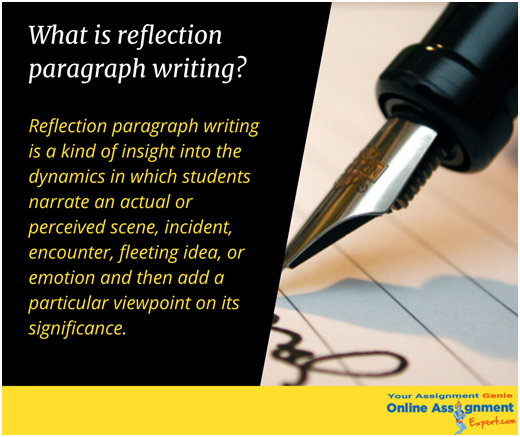 reflection paragraph writing