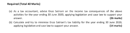 tax adjustment case study assessment question