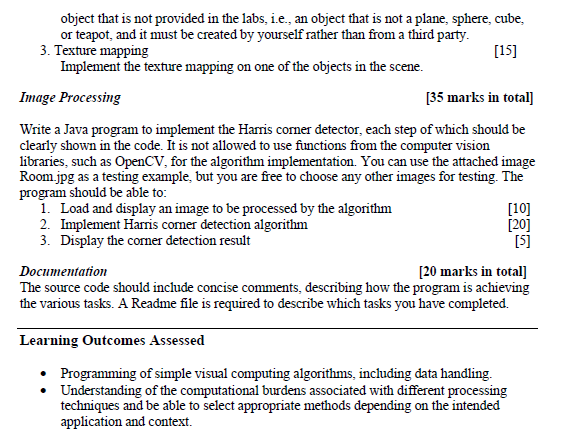 visual computing assessment sample