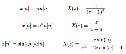 z transform assessment equation