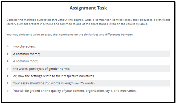 Assignment Write