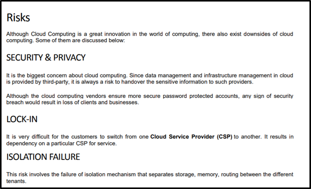 Cloud Computing Sample