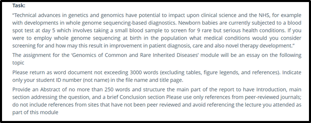 Genome Analytics Assignment Help