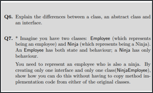 Object Oriented Programming Sample Questions