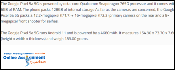 Google Pixel Case Study Help
