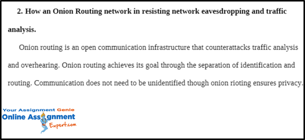 TOR Network Assignment Help 3