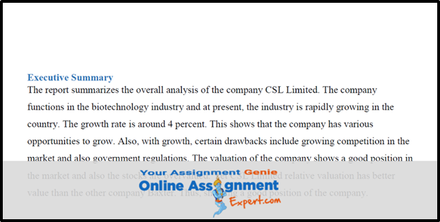 Financial Statement Sample