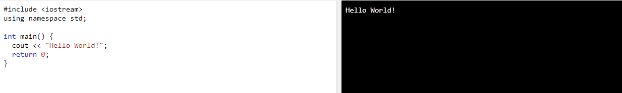 c programming sample