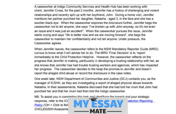 Nursing Assignment Sample Answer CHC52015