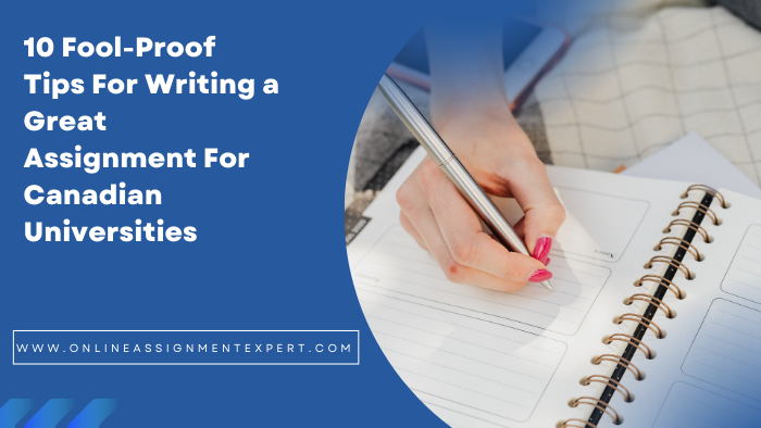 How to write a great assignment for Canadian universities